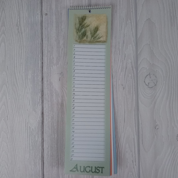 🆕For Any Year,  Tall Wall Floral Calendar, Lined - Picture 7 of 8